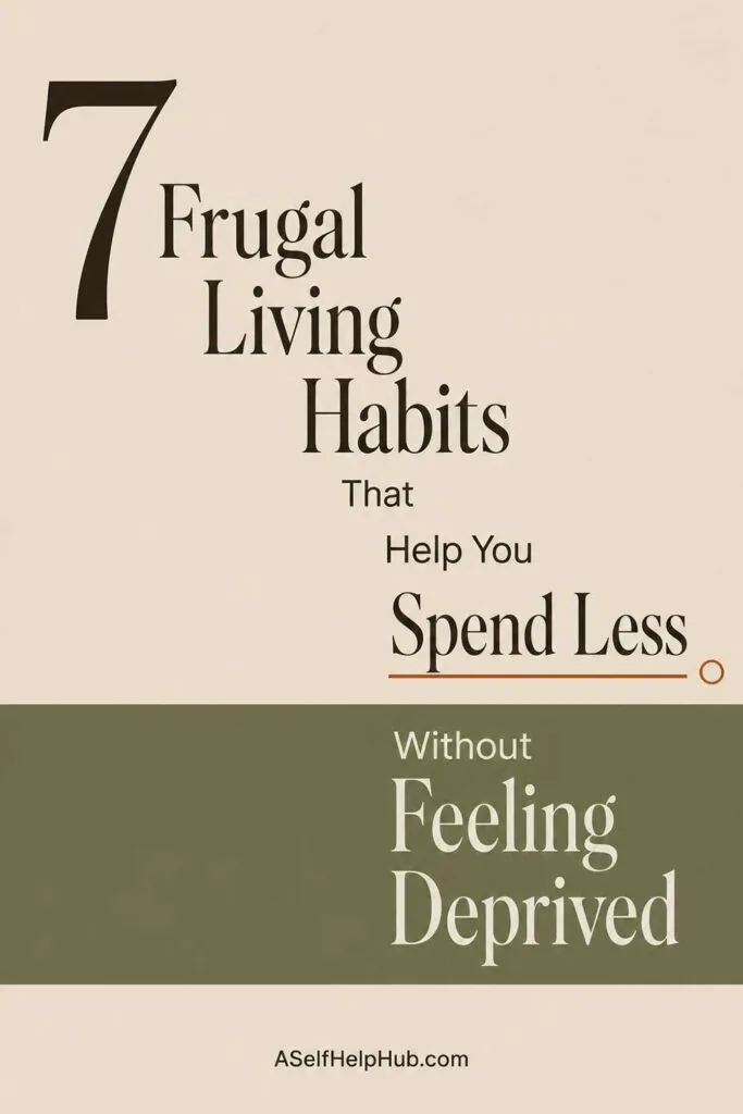 7 Frugal Living Habits That Help You Spend Less Without Feeling Deprived