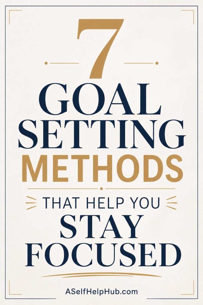 7 Goal Setting Methods That Help You Stay Focused