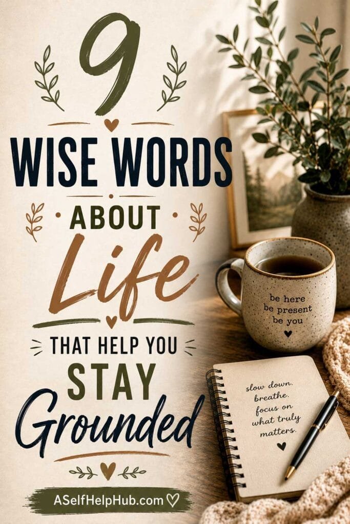 9 Wise Words About Life That Help You Stay Grounded