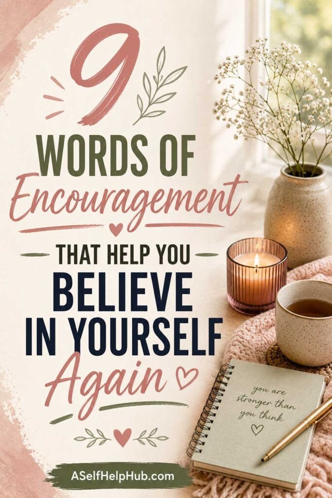 9 Words of Encouragement That Help You Believe in Yourself Again
