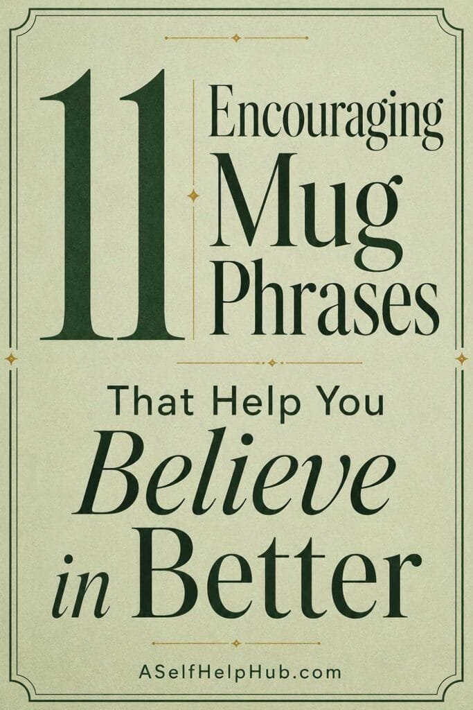 11 Encouraging Mug Phrases That Help You Believe in Better