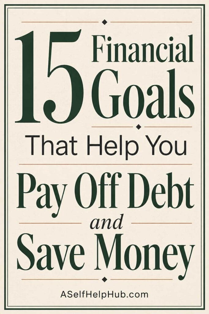 15 Financial Goals That Help You Pay Off Debt and Save Money
