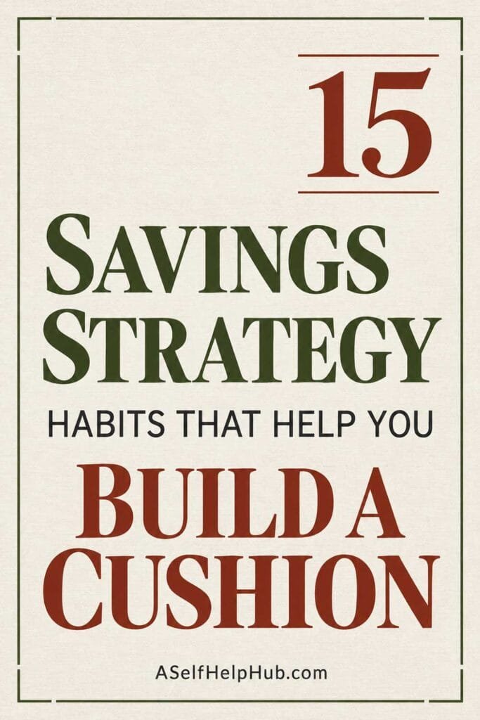 15 Savings Strategy Habits That Help You Build a Cushion