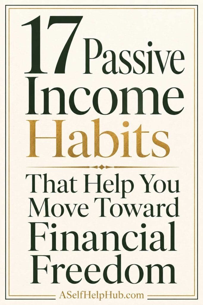 17 Passive Income Habits That Help You Move Toward Financial Freedom