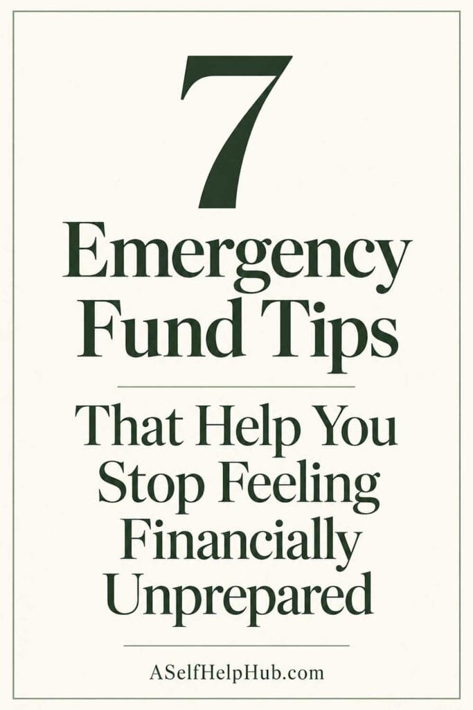 7 Emergency Fund Tips That Help You Stop Feeling Financially Unprepared