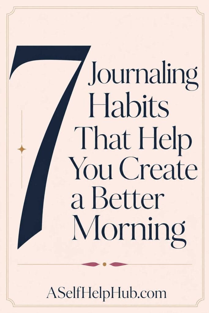 7 Journaling Habits That Help You Create a Better Morning