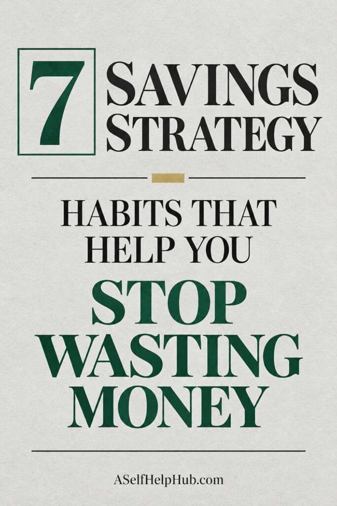 7 Savings Strategy Habits That Help You Stop Wasting Money