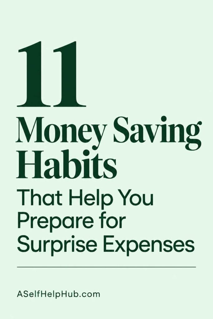 11 Money Saving Habits That Help You Prepare for Surprise Expenses